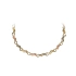 Elegante Damenhalskette aus bicolor Gold