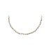 Elegante Damenhalskette aus Bicolor-Gold