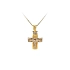 Exklusiver goldener Kreuzanhänger mit Jesus Christus