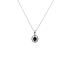 Exklusive Goldkette mit Saphir und Diamanten