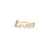 LOVE Ring aus Roségold mit Diamanten 0,33 ct