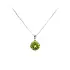 Eleganter Anhänger aus 18 kt Weißgold mit Peridot 1,90 ct