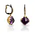 Gold-Ohrringe mit Amethyst Carrera y Carrera Eternal Lia