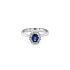 Goldring mit Saphir und Diamanten
