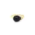 Goldring mit Onyx und Diamanten