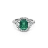 Goldring mit Smaragd und Diamanten