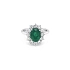 Goldring mit Smaragd und Diamanten