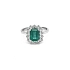 Goldring mit Smaragd und Diamanten