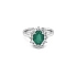Goldring mit Smaragden und Diamanten