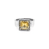 Goldring mit Citrin und Diamanten