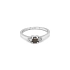 Goldring mit braunen und weißen Diamanten
