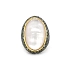 Goldring mit Perle, Quarz und farbigen Diamanten