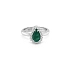 Goldring mit Smaragd und Diamanten