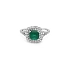 Goldring mit Smaragd und Diamanten