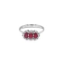 Goldring mit Rubinen und Diamanten