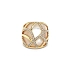 Goldring mit Perle und Diamanten