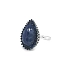 Goldener Ring mit Saphiren und Quarz