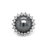 Goldring mit Naturperle und Diamanten