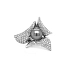 Goldring mit Naturperle und Diamanten