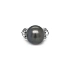 Goldring mit Naturperle und Diamanten