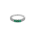Goldring mit Smaragden und Diamanten