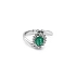 Goldring mit Smaragd und Diamanten