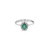 Goldring mit Smaragd und Diamanten