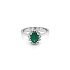 Goldring mit Smaragd und Diamanten
