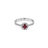 Goldring mit Rubinen und Diamanten