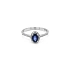 Goldring mit Saphir und Diamanten