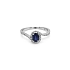 Goldring mit Saphir und Diamanten