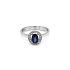 Goldring mit Saphir und Diamanten