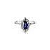 Goldring mit Saphir und Diamanten