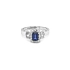 Goldring mit Saphir und Diamanten