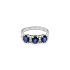 Goldring mit Saphiren und Diamanten