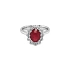Goldring mit Rubin und Diamanten