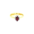 Goldring mit Rubin und Diamanten