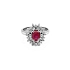 Goldring mit Rubin und Diamanten