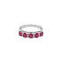 Goldring mit Rubinen und Diamanten