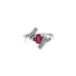 Goldring mit Rubin und Diamanten