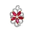 Goldring mit Rubinen und Diamanten
