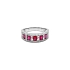 Goldring mit Rubinen und Diamanten