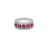 Goldring mit Rubinen und Diamanten
