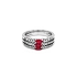 Goldring mit Rubinen und Diamanten