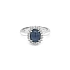 Goldring mit Saphir und Diamanten