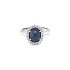 Goldring mit Saphir und Diamanten