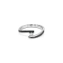 Goldring mit schwarzen und weißen Diamanten