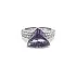 Goldring mit Amethyst und Diamanten