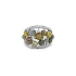 Goldring mit farbigen Diamanten