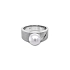 Goldring mit Naturperle und Diamanten